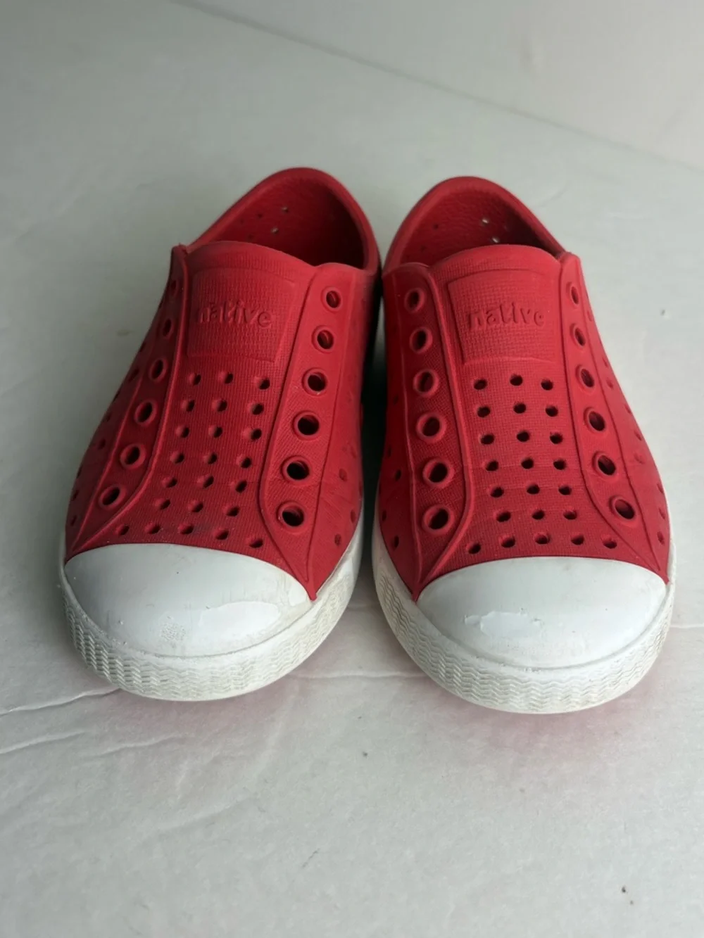 Native Red Slip-On Sneakers